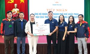 TP Huế: Ủy ban MTTQ Việt Nam thành phố tiếp nhận 3,2 tỷ đồng khắc phục hậu quả thiên tai