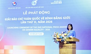 Lễ phát động Giải Báo chí toàn quốc về bình đẳng giới lần thứ II, năm 2026