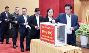 Lào Cai hỗ trợ Nhân dân miền Trung và Tây Nguyên số tiền 14 tỷ đồng khắc phục hậu quả bão số 13