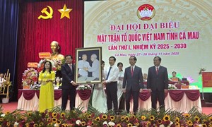 Cà Mau: Đại hội đại biểu MTTQ Việt Nam tỉnh lần thứ I, nhiệm kỳ 2025 - 2030 