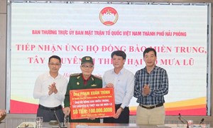 Hải Phòng: Tiếp nhận hơn 10,4 tỷ đồng ủng hộ đồng bào miền Trung – Tây Nguyên