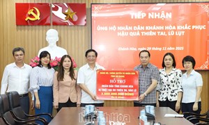 Khánh Hòa tiếp nhận 4,8 tỷ đồng hỗ trợ khắc phục hậu quả do mưa lũ