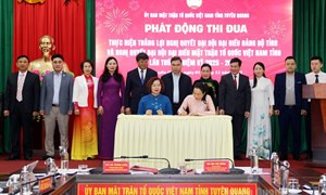 Tuyên Quang: Ủy ban MTTQ Việt Nam tỉnh phát động thi đua thực hiện thắng lợi Nghị quyết Đại hội