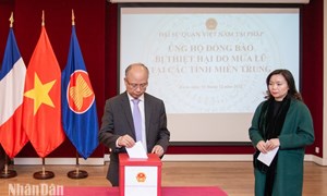 Các cơ quan đại diện Việt Nam tại Pháp ủng hộ đồng bào bị bão lũ