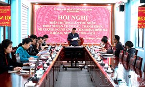 Điện Biên: Hội nghị hiệp thương lần thứ nhất Ủy ban MTTQ Việt Nam xã Na Sang