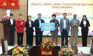 Lâm Đồng tiếp nhận 3 tỷ đồng ủng hộ đồng bào lũ lụt từ tỉnh Tuyên Quang