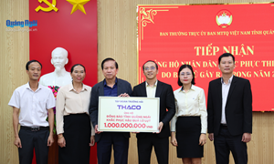 Quảng Ngãi tiếp nhận 2 tỷ đồng khắc phục thiệt hại bão lũ 