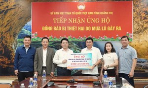 Quảng Trị tiếp nhận ủng hộ các tỉnh miền Trung và Tây Nguyên khắc phục hậu quả mưa lũ