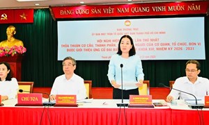 TP Hồ Chí Minh: Ủy ban MTTQ Việt Nam thành phố tổ chức Hội nghị hiệp thương lần thứ I