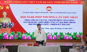Đà Nẵng: Ủy ban MTTQ Việt Nam phường Hải Châu tổ chức hội nghị Hiệp thương lần thứ nhất 