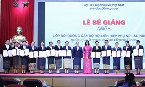 Trung ương Hội LHPN Việt Nam bế giảng lớp bồi dưỡng cán bộ Hội LHPN Lào năm 2025
