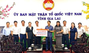 Gia Lai: Ủy ban MTTQ Việt Nam tỉnh tiếp nhận 5 tỷ đồng khắc phục hậu quả thiên tai 