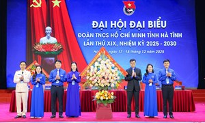 Hà Tĩnh: Đại hội đại biểu Đoàn TNCS Hồ Chí Minh tỉnh Hà Tĩnh lần thứ XIX, nhiệm kỳ 2025 - 2030