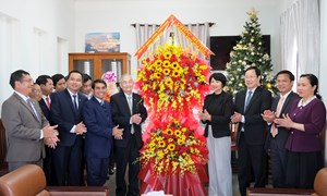 Lâm Đồng: Chủ tịch Ủy ban MTTQ Việt Nam tỉnh chúc mừng Giáng sinh tại Hội thánh Tin Lành Việt Nam (miền Nam)