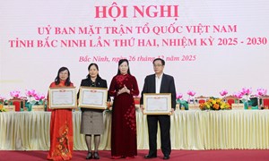 Bắc Ninh: Ủy ban MTTQ Việt Nam tỉnh tổ chức Hội nghị lần thứ 2 khóa I, nhiệm kỳ 2025 - 2030