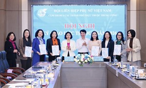 Cụm thi đua Hội LHPN 6 thành phố trực thuộc trung ương ký Giao ước thi đua năm 2026