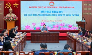 Hoàn thiện cấu trúc, thành phần Bộ chỉ số Niềm tin xã hội cấp tỉnh phù hợp với xu thế quản trị trong giai đoạn hiện nay