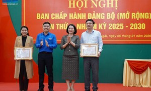 Quảng Ngãi: Ủy ban MTTQ Việt Nam tỉnh tổ chức Hội nghị Ban Chấp hành Đảng bộ (mở rộng) lần thứ 2, nhiệm kỳ 2025 - 2030