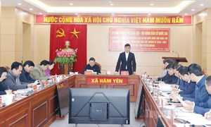 Hội đồng Bầu cử quốc gia giám sát, kiểm tra công tác bầu cử tại xã Hàm Yên, tỉnh Tuyên Quang ​