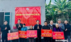 Hải Phòng: Ủy ban MTTQ Việt Nam thành phố khánh thành 5 ngôi nhà Đại đoàn kết tại xã Chí Minh