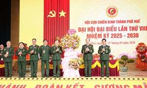 TP Huế: Đại hội đại biểu Hội Cựu chiến binh thành phố lần thứ VIII, nhiệm kỳ 2025- 2030