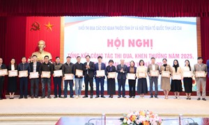 Lào Cai: Ủy ban MTTQ Việt Nam tỉnh tổ chức Hội nghị tổng kết công tác thi đua, khen thưởng năm 2025