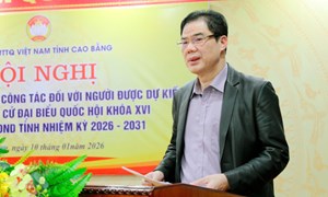 Cao Bằng: Hội nghị lấy ý kiến cử tri nơi công tác đối với người được dự kiến giới thiệu ứng cử đại biểu Quốc hội khóa XVI và đại biểu HĐND tỉnh