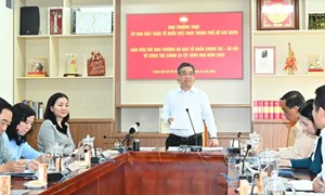 TP Hồ Chí Minh: Ủy ban MTTQ Việt Nam thành phố làm việc với các tổ chức chính trị - xã hội về công tác chăm lo Tết Bính Ngọ 2026