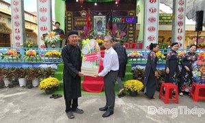 Đồng Tháp: Ủy ban MTTQ Việt Nam tỉnh chúc mừng 106 năm ngày Đản sinh Đức Huỳnh Giáo chủ Phật giáo Hòa Hảo