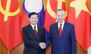 Tổng Bí thư Tô Lâm hội đàm với Tổng Bí thư, Chủ tịch nước Lào Thongloun Sisoulith