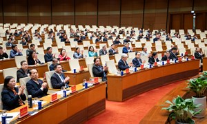 Chủ tịch Quốc hội Trần Thanh Mẫn chủ trì hội nghị thông báo nhanh kết quả Đại hội XIV của Đảng