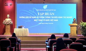 Trung ương Hội LHPN Việt Nam tập huấn hướng dẫn sử dụng Hệ thống i-Mặt trận