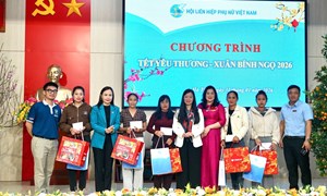Trung ương Hội LHPN Việt Nam tổ chức chương trình “Tết yêu thương” tại tỉnh Hà Tĩnh