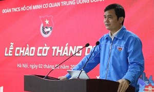 Trung ương Đoàn TNCS Hồ Chí Minh tổ chức Lễ chào cờ tháng 2 