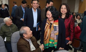 Chủ tịch Bùi Thị Minh Hoài dự Hội nghị lấy ý kiến cử tri nơi cư trú đối với người ứng cử đại biểu Quốc hội