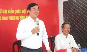TP Hồ Chí Minh: Hội nghị lấy ý kiến cử tri tại nơi cư trú đối với người ứng cử ĐBQH, đại biểu HĐND phường Bình Phú