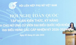 Hội LHPN Việt Nam tập huấn cho nữ ứng cử viên đại biểu Quốc hội và HĐND các cấp