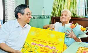 TP Hồ Chí Minh: Ủy ban MTTQ Việt Nam thành phố thăm, chúc Tết các gia đình tiêu biểu 