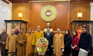 Đại diện các tổ chức tôn giáo chào thăm, chúc mừng năm mới Ủy ban Trung ương MTTQ Việt Nam