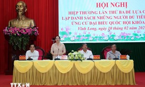 Vĩnh Long: Ủy ban MTTQ Việt Nam tỉnh lập danh sách chính thức người ứng cử Đại biểu Quốc hội