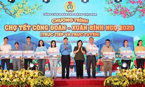 Chợ Tết Công đoàn trực tuyến phục vụ 215.000 lượt công nhân lao động mua sắm thành công