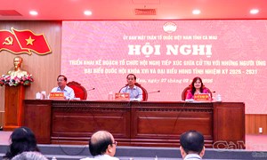 Cà Mau: Hội nghị tiếp xúc cử tri với người ứng cử đại biểu Quốc hội khoá XVI và đại biểu HĐND tỉnh 