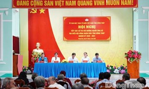 Đồng Tháp: Hội nghị tiếp xúc cử tri với những người ứng cử đại biểu HĐND tỉnh nhiệm kỳ 2026-2031