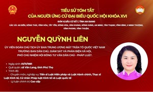 Bà Nguyễn Quỳnh Liên ứng cử Đại biểu Quốc hội Khóa XVI tại đơn vị bầu cử số 7, tỉnh An Giang 