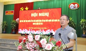 Phó Chủ tịch UBTW MTTQ Việt Nam, Chủ tịch Trung ương Hội Nông dân Việt Nam Lương Quốc Đoàn tiếp xúc cử tri An Giang