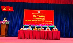 Tây Ninh: Hội nghị tiếp xúc cử tri đối với người ứng cử đại biểu Quốc hội khóa XVI tại đơn vị bầu cử số 05