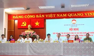 Thành phố Hồ Chí Minh: Hội nghị tiếp xúc cử tri với người ứng cử đại biểu Quốc hội khóa XVI, đơn vị bầu cử số 8