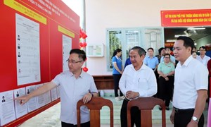 Phó Bí thư Thành ủy thành phố Hồ Chí Minh kiểm tra công tác bầu cử tại các địa phương