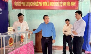 Tây Ninh: Ủy ban Bầu cử tỉnh kiểm tra công tác chuẩn bị bầu cử tại xã Nhựt Tảo và Vàm Cỏ