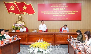 Cà Mau tổ chức thành công bầu cử với gần 100% cử tri đi bỏ phiếu